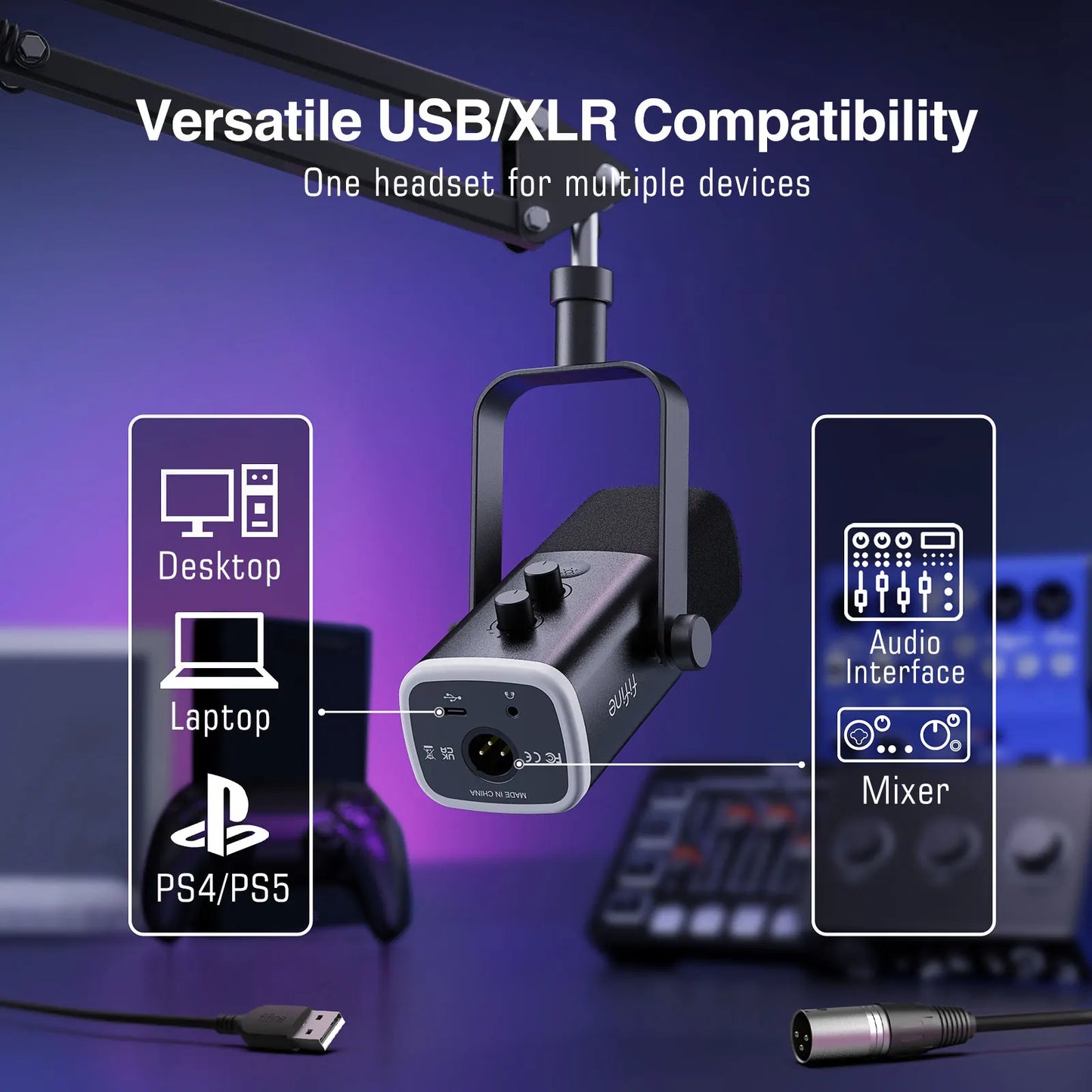 FIFINE Dynamic XLR Microphone Kit: Elevate Your Sound Experience