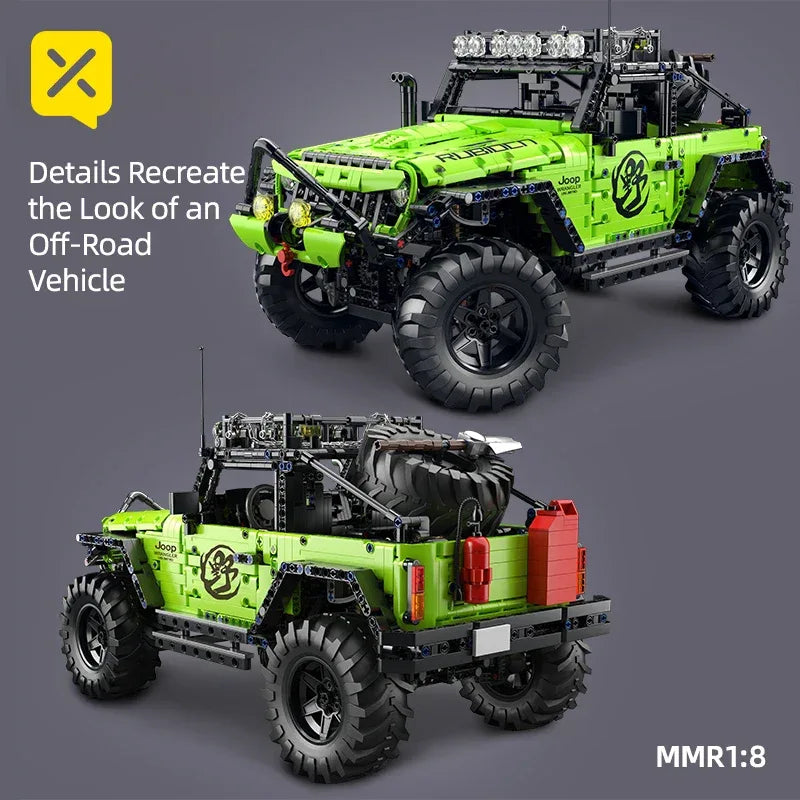 TOYLINX 1:8 Scale Heavy-Duty Off-Road Vehicle Building Blocks - ShopHub