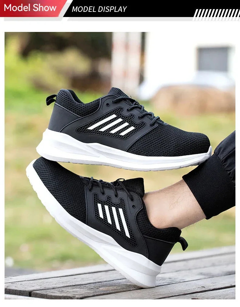 Unisex Durable Safety Work Shoes With Steel Toes & Anti-puncture Features - ShopHub