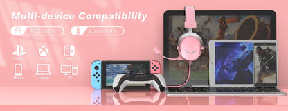 FIFINE Gaming Headset with Microphone Kit - Ultimate Audio Experience for PC, MAC, PS4/5