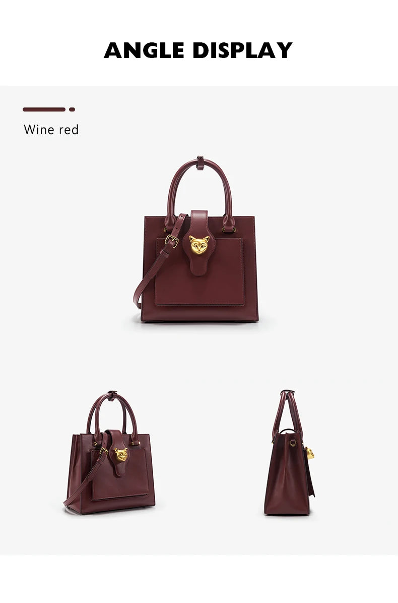 BAFELLI Soft Leather Multi-Compartment Commuter Tote
