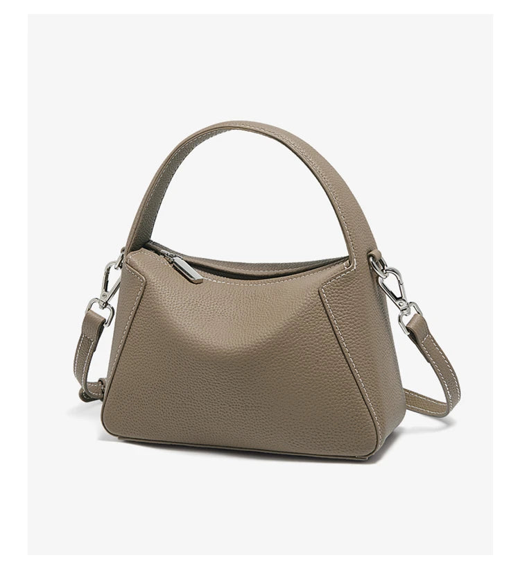 FOXER Lady's Handbag Cow Leather Shoulder Bag Small Size Crossbody Minimalist Style Bag Commute Work High Quality