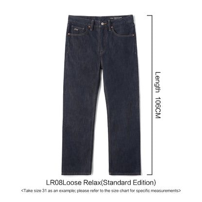 SIMWOOD 2026 Autumn New Loose Relax 13.5oz Heavyweight Washed Vintage Jeans Men Denim Pants Retro  Streetwear