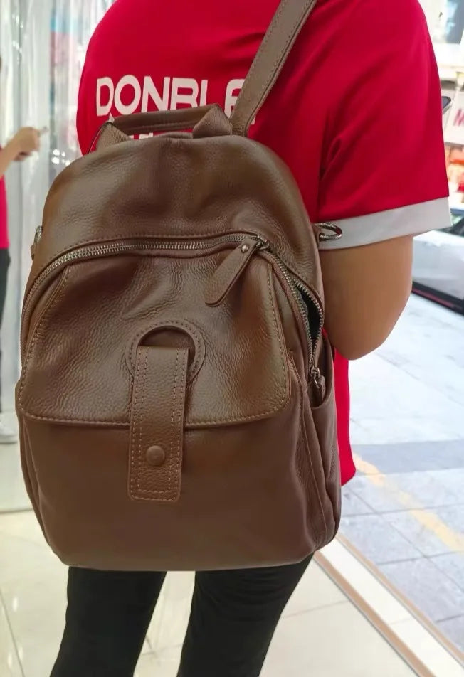 HOT ZOOLER Full Skin 100% Genuine Leather Backpack Women's Bag Classic 2026 New Large Backpack Designer Business Need #SC1700
