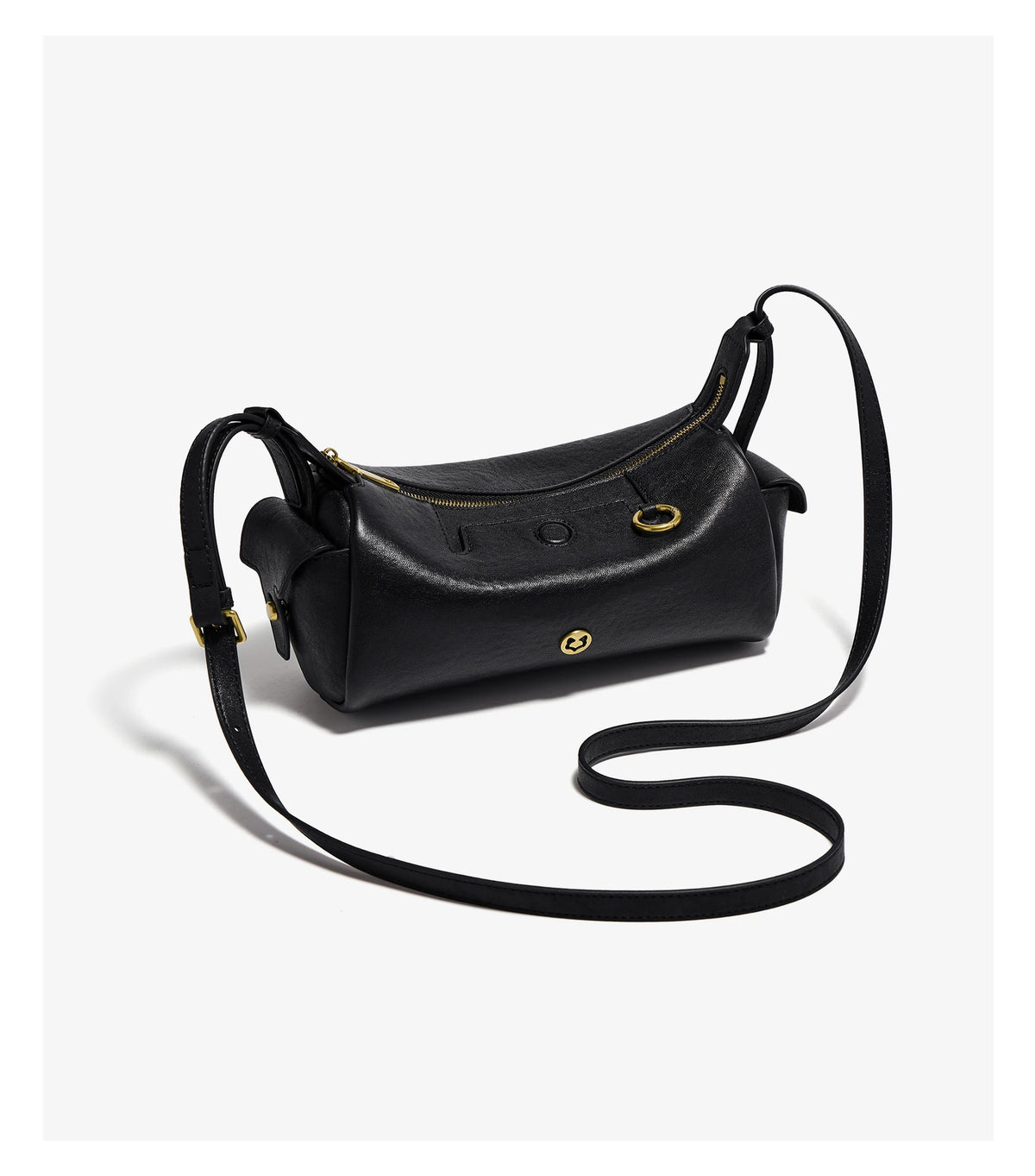 FOXER 2026 New Spring Women's Shoulder Bag Genuine Leather Cylinder Crossbody Bag Lightweight & Durable Bag for Travel & Daily