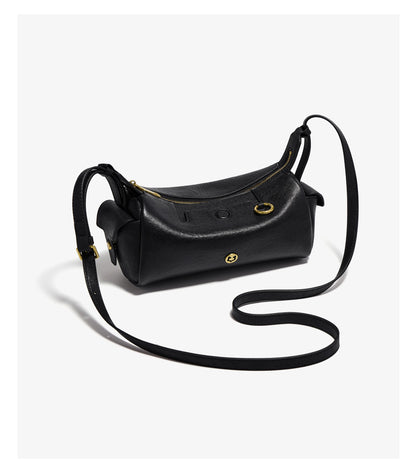 FOXER 2026 New Spring Women's Shoulder Bag Genuine Leather Cylinder Crossbody Bag Lightweight & Durable Bag for Travel & Daily