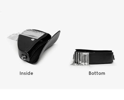 BAFELLI Tassel Genuine Leather Saddle Bag