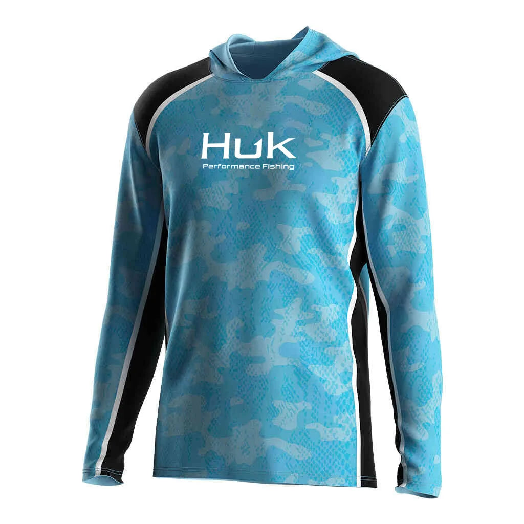 Mens Fishing Hoodie UV Protection Performance Lightweight Outdoor Stone Fish 3D Print Streetwear