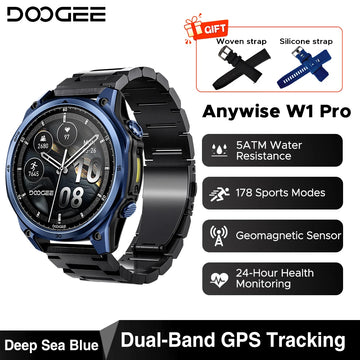 DOOGEE Anywise W1 Pro AMOLED GPS Sports Smartwatch