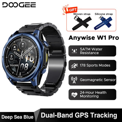 DOOGEE Anywise W1 Pro AMOLED GPS Sports Smartwatch