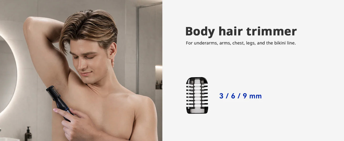 Kensen S38 Electric Hair Trimmer for Men 6 in 1 Body Hair Shaver