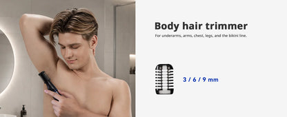 Kensen S38 Electric Hair Trimmer for Men 6 in 1 Body Hair Shaver