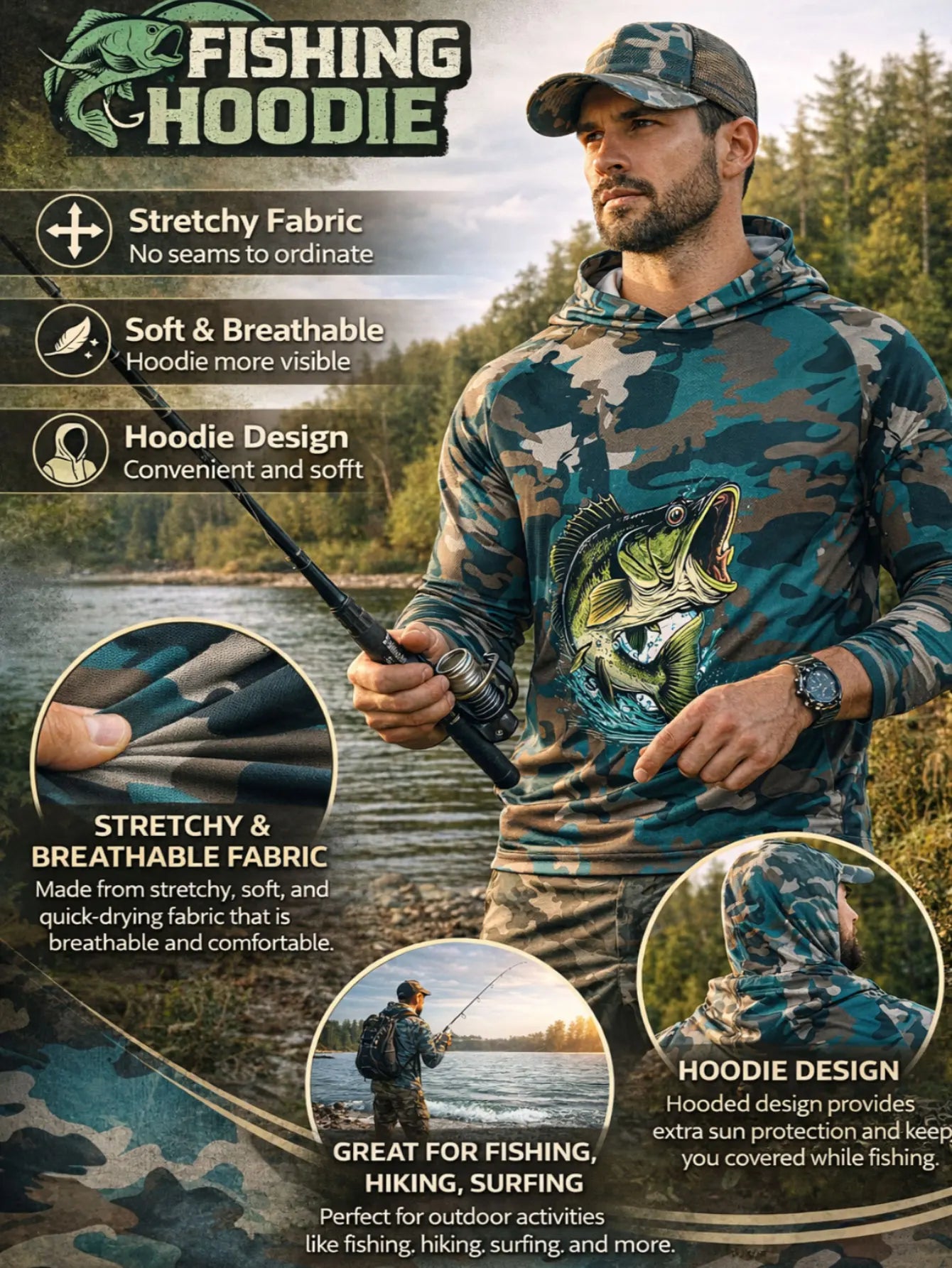AmaDry Fishing Hoodie