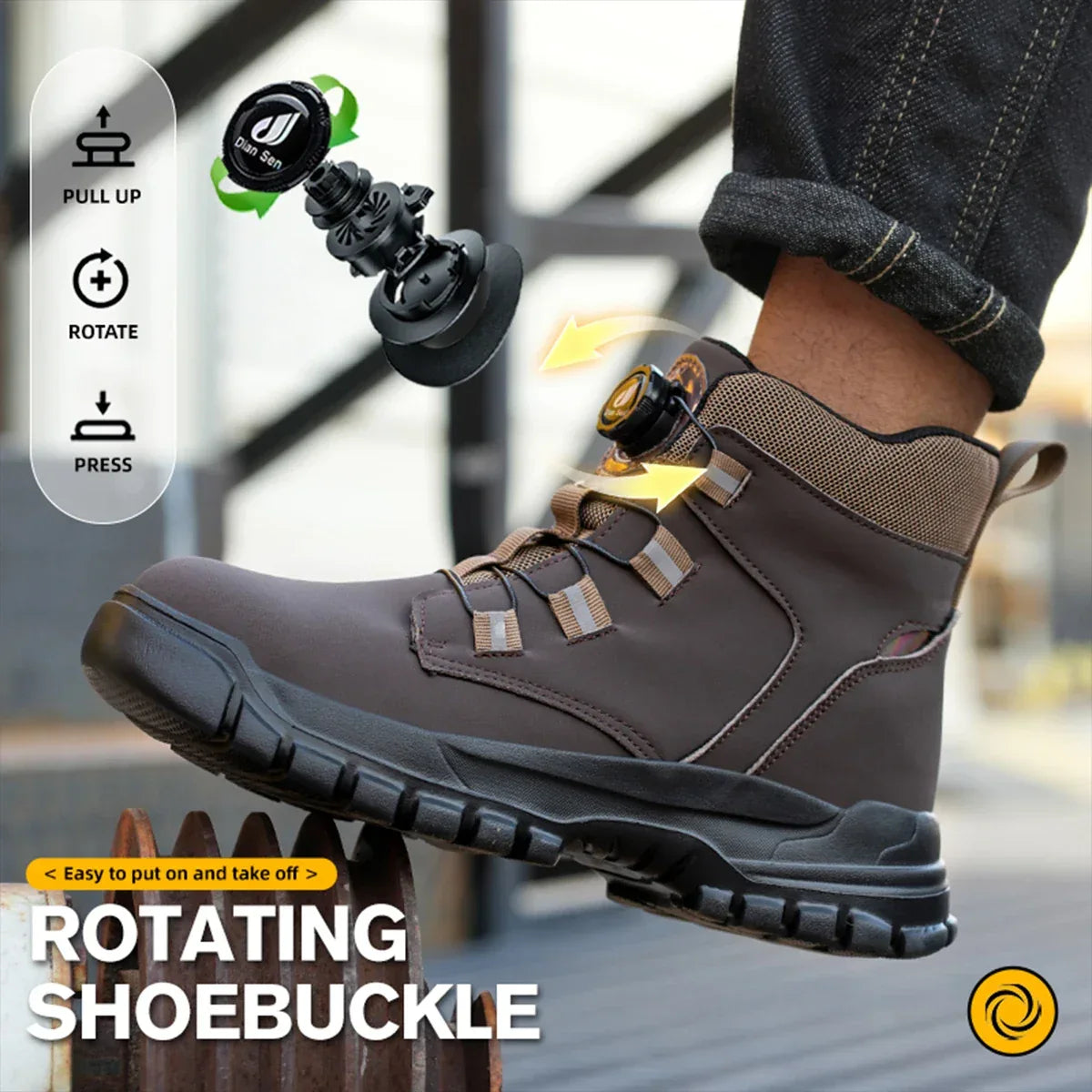 Men's Waterproof Safety Boots - ShopHub