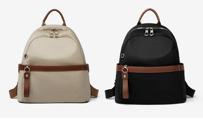 ZOOLER Oxford & Leather Female Letter Backpack