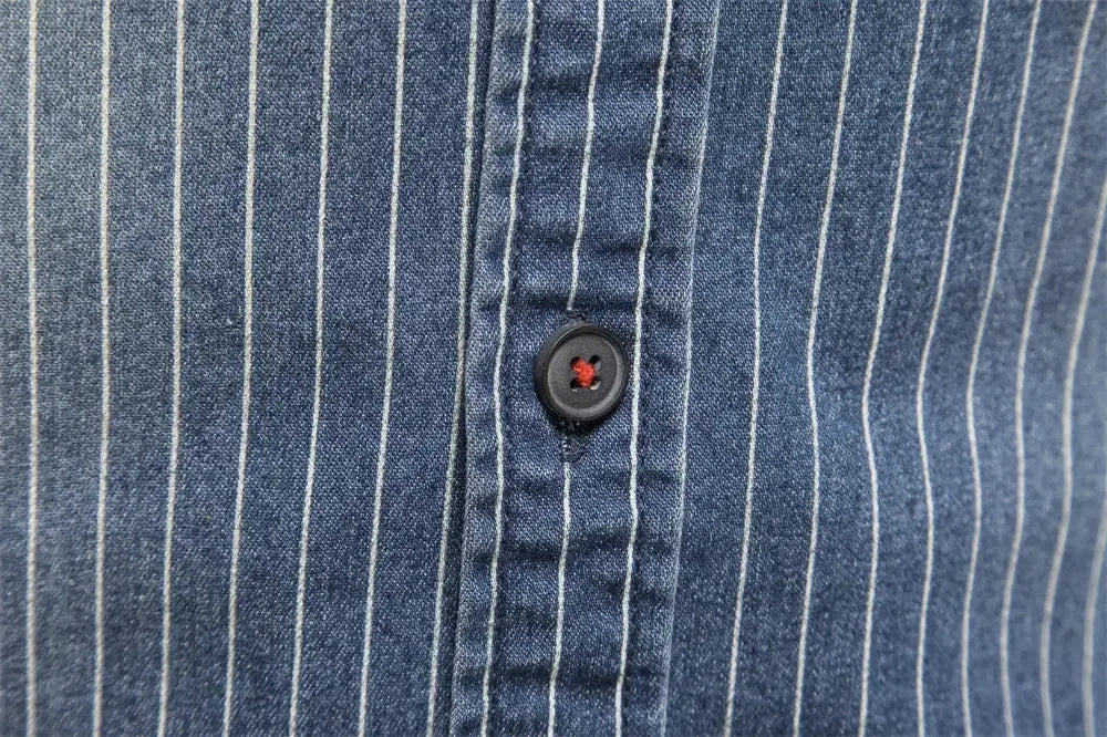 AIOPESON's High-Quality Cotton Denim Shirts - ShopHub
