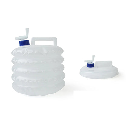 Portable Foldable Water Bag 5/10/15L - Collapsible Outdoor Container for Camping, Hiking, and Picnics