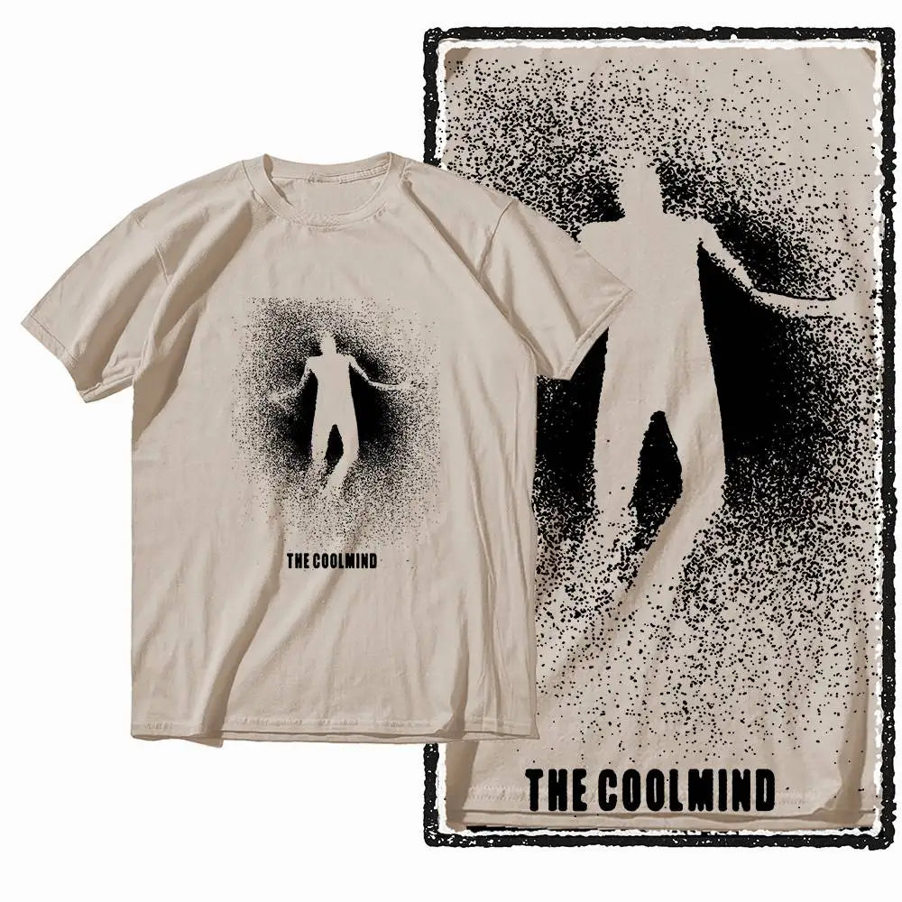 G19 Beige Cotton Men's o-neck COOLMIND  Graphic T-shirt |  Streetwear Big Size Cool men's Tee Tshirt