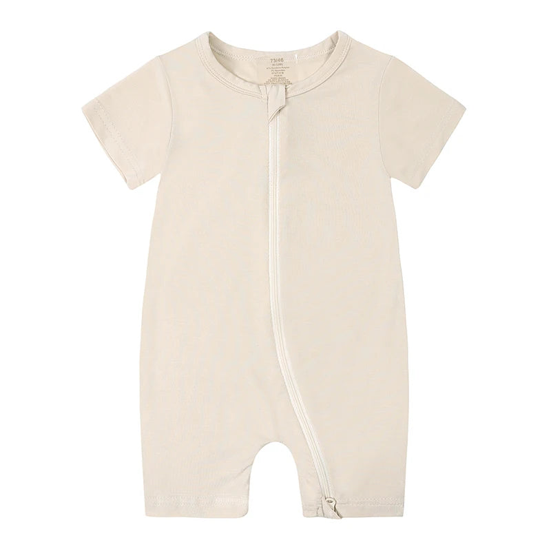 Kids Tales Little Breeze Bamboo-Blend Zip Baby Romper
