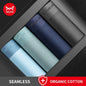 MiiOW Sexy Cotton Men Underpants - 4Pcs Graphene Antibacterial Breathable Boxer Briefs
