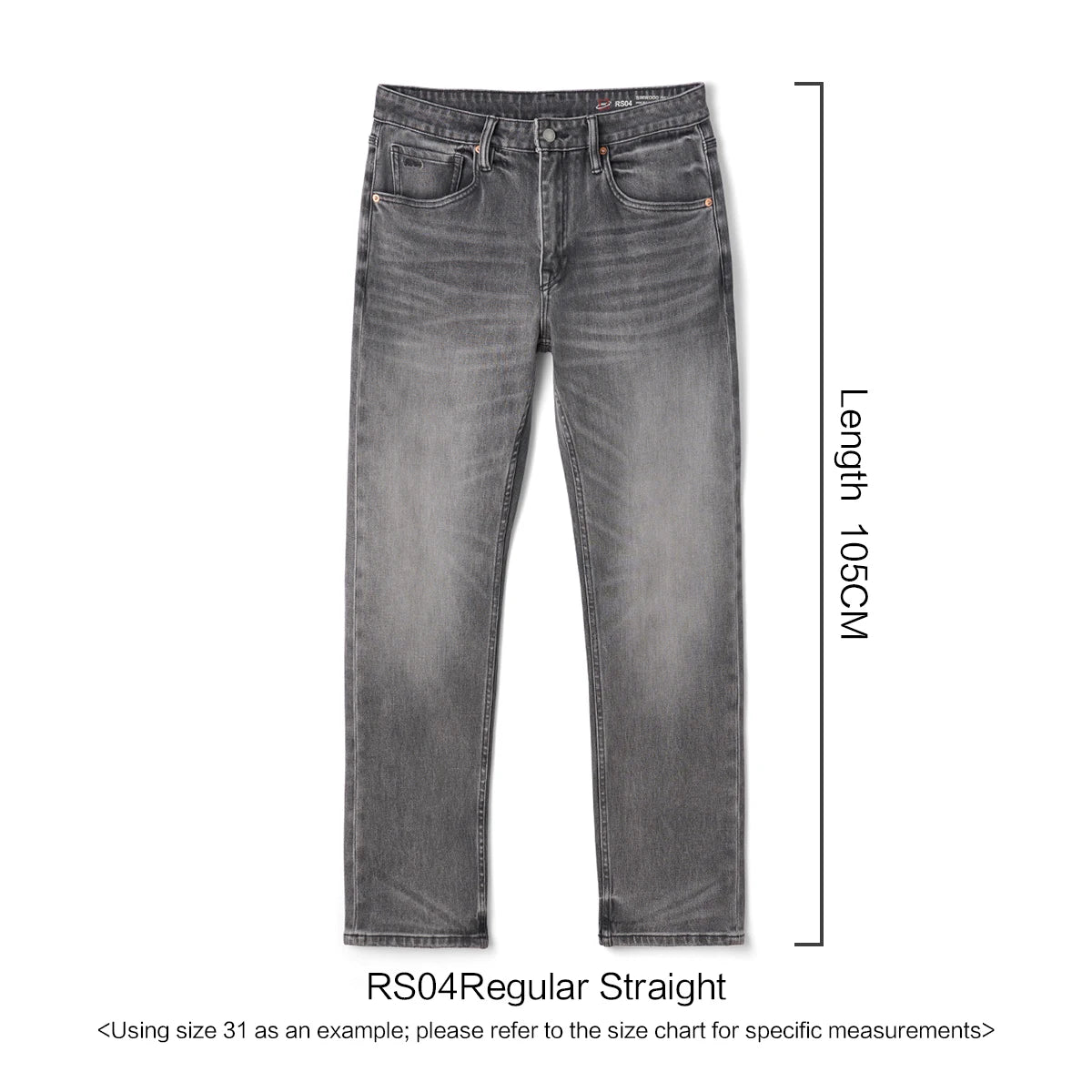 SIMWOOD【CT03/RS04】13.4OZ  Enzyme Washed Jeans Men 4-Way Stretch Denim Pants High Elastic