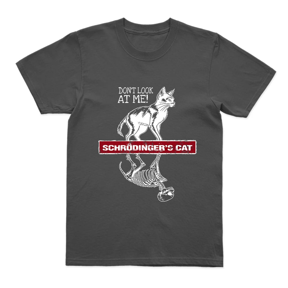 COOLMIND Schrödinger's Cat Graphic Cotton T-Shirt