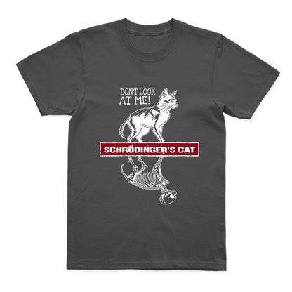 COOLMIND Schrödinger's Cat Graphic Cotton T-Shirt