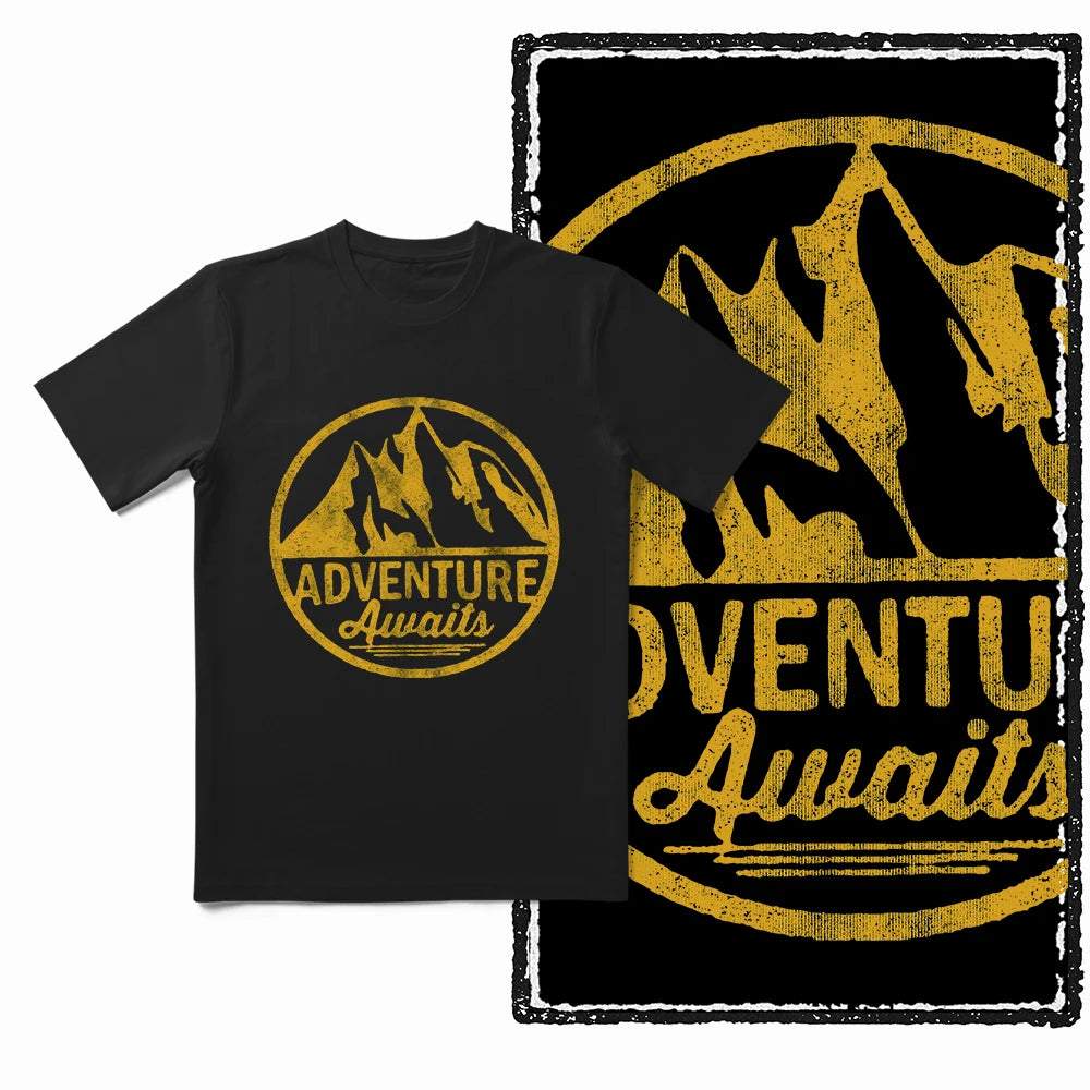 COOLMIND YA002 Adventure Graphic Cotton Tee