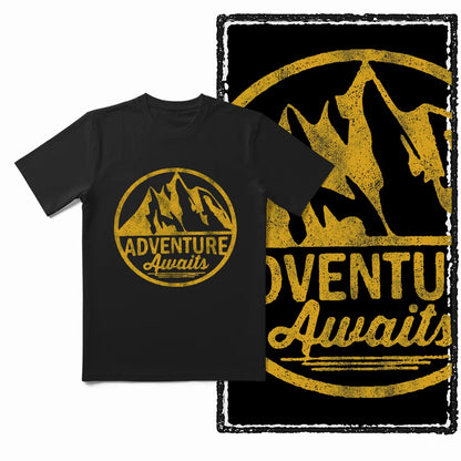 COOLMIND YA002 Adventure Graphic Cotton Tee