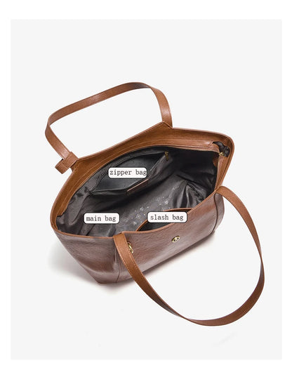 FOXER Women's Cow Leather Tote Shoulder Bag