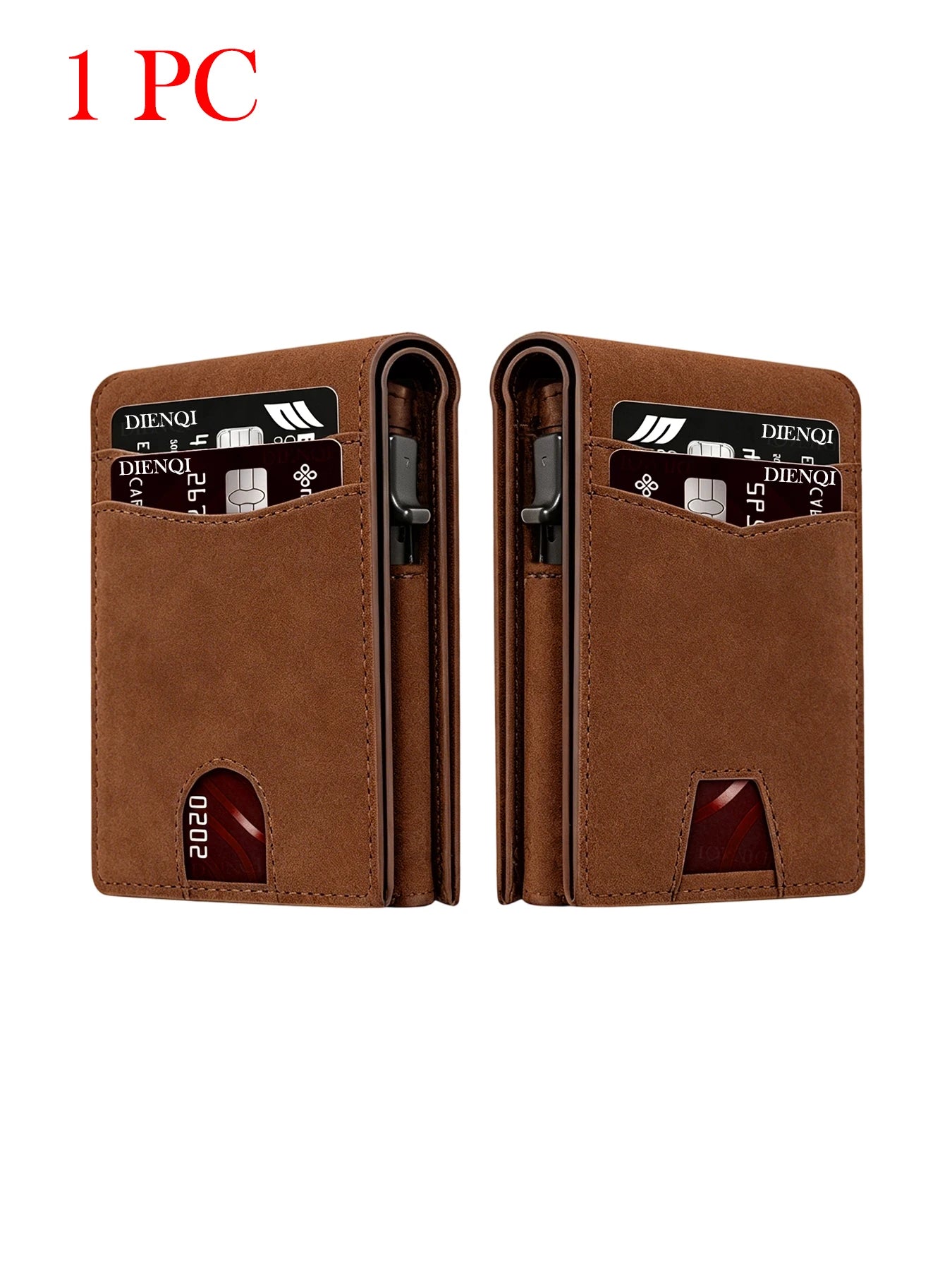 DIENQI Rfid High Quality Business Credit Card Holder Men Wallet Carbon Fiber Travel Pocket Wallet Money Bag Purse Gift for Men