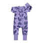 Kids Tales Dreamscape Bamboo-Blend Printed Zip Romper