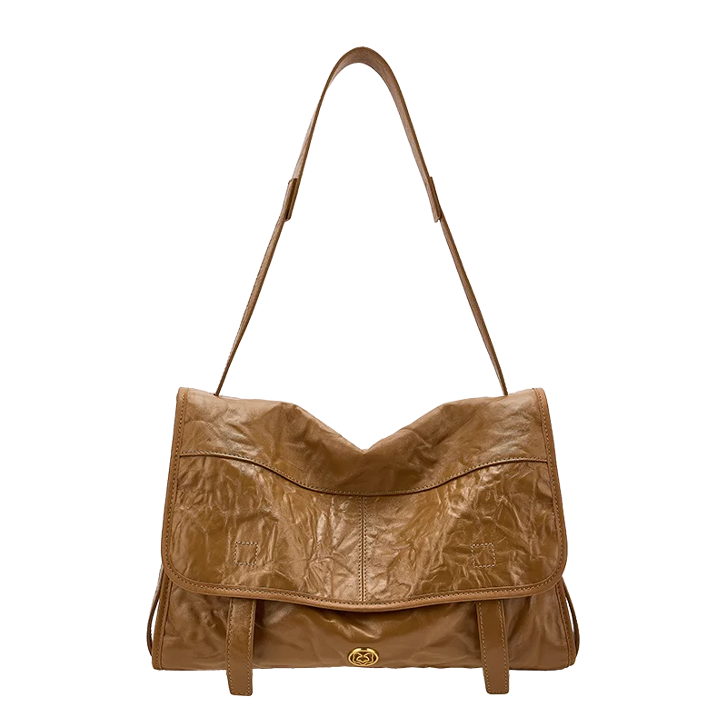 FOXER Wrinkled Genuine Leather Women's Crossbody Bag