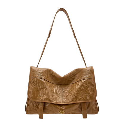 FOXER Wrinkled Genuine Leather Women's Crossbody Bag
