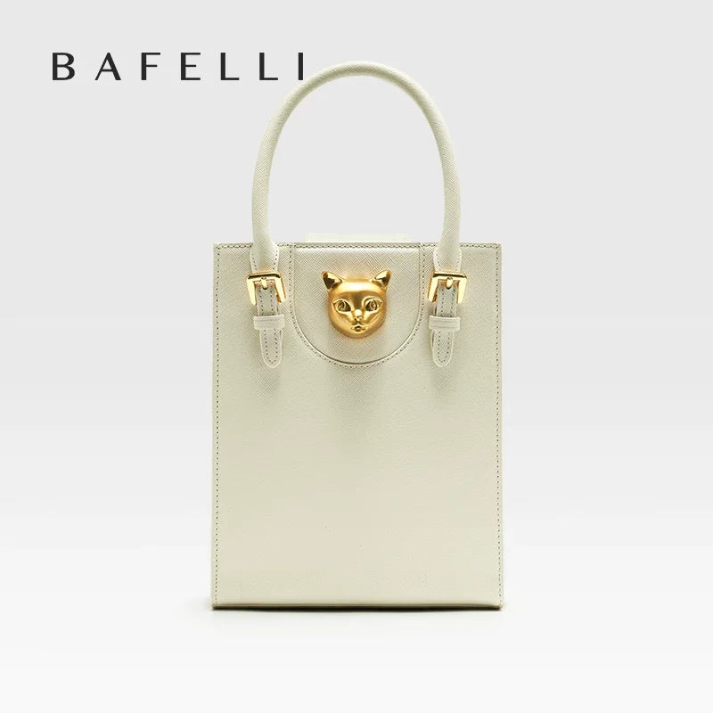 BAFELLI 2026 NEW WOMEN'S HANDBAG CAT LUXURY BRAND DESIGNER ORIGINAL STYLE TRENDING SHOULDER CASUAL BAGS MINI TOTE CROSSBODY