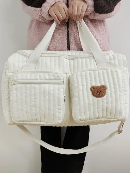 Tiny Trails Embroidered Nappy Tote Bag