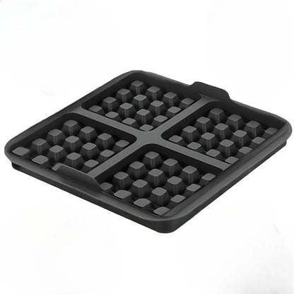 Square Waffle Mold, Non-Stick Baking Pan for Air Fryer