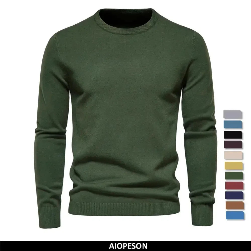 AIOPESON O-Neck Pullover Men's Sweaters - ShopHub