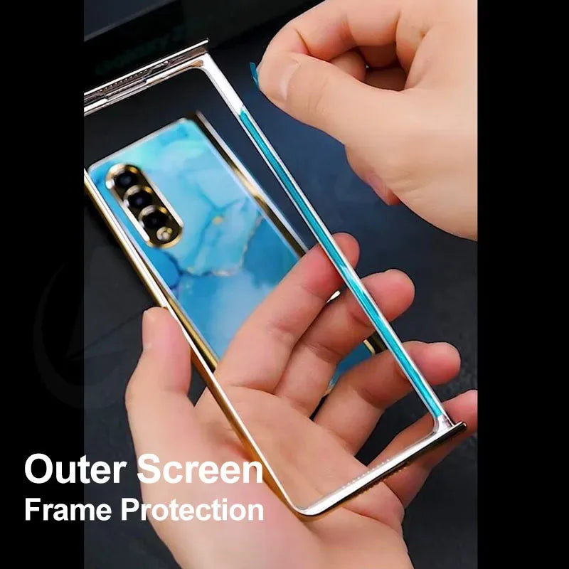 GKK Luxury Plating Frame Case for Galaxy Z Fold 3,4 & 5 - ShopHub