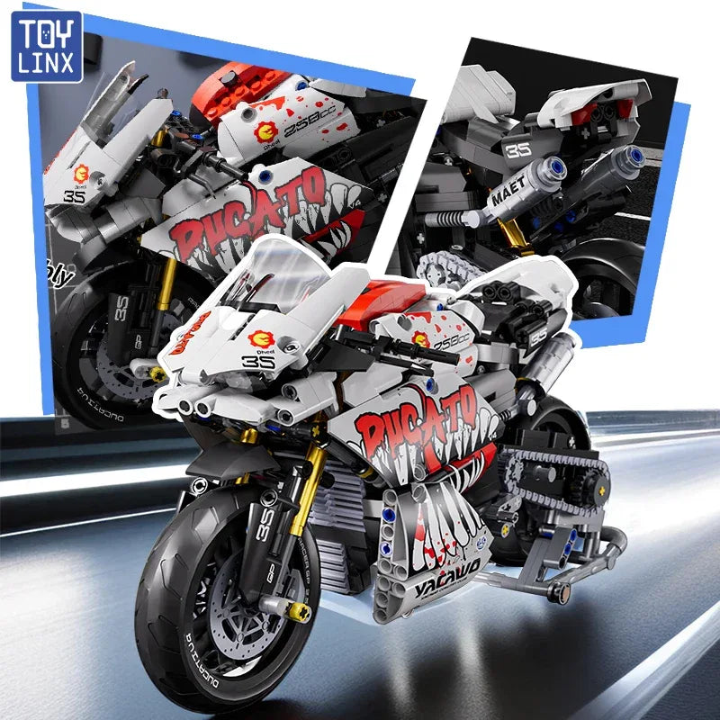 TOYLINX 883PCS Motorbike Building Model! - ShopHub