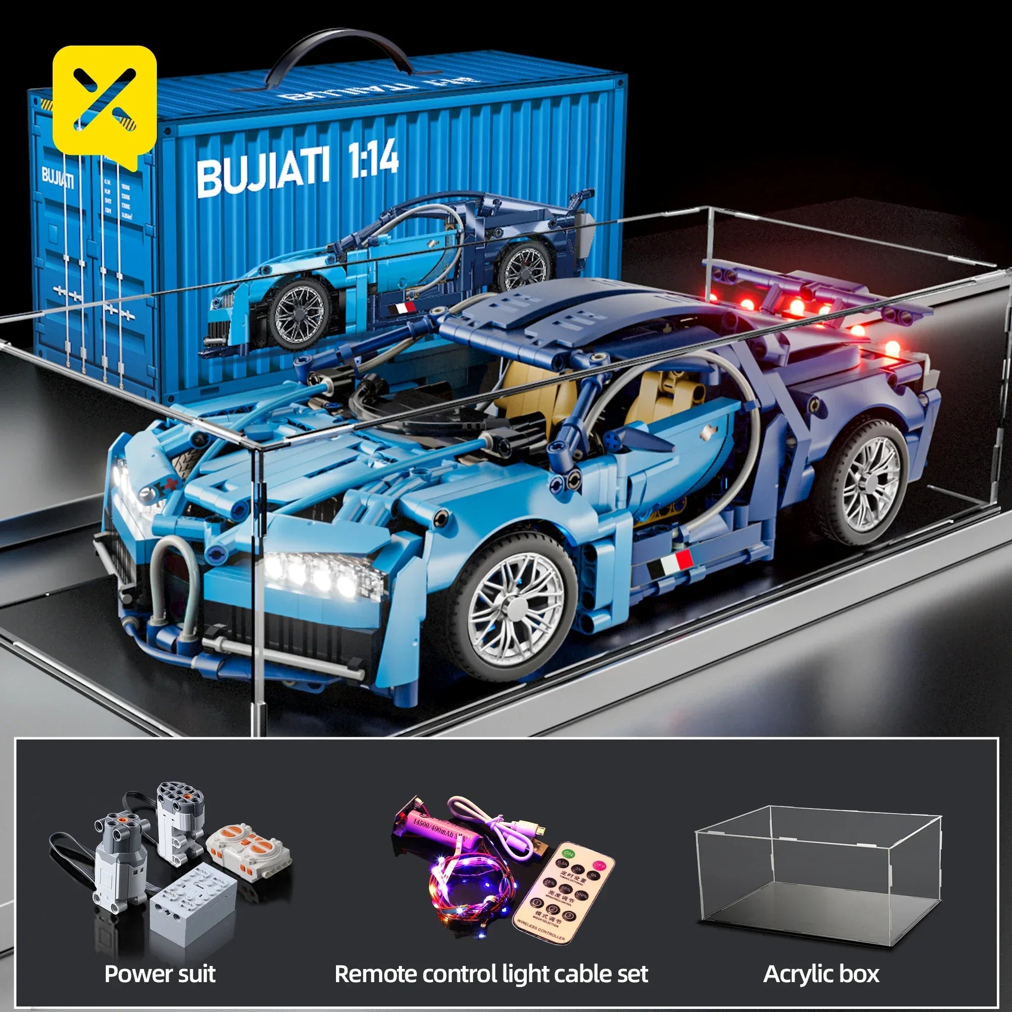 TOYLINX 1:14 Supercar Building Block Toy - ShopHub