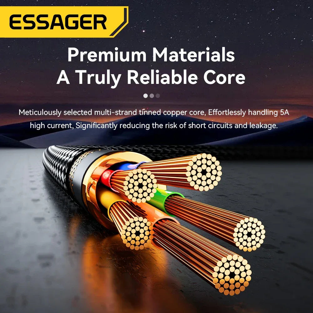 Essager LED 100W Type C to Type C Cable - ShopHub