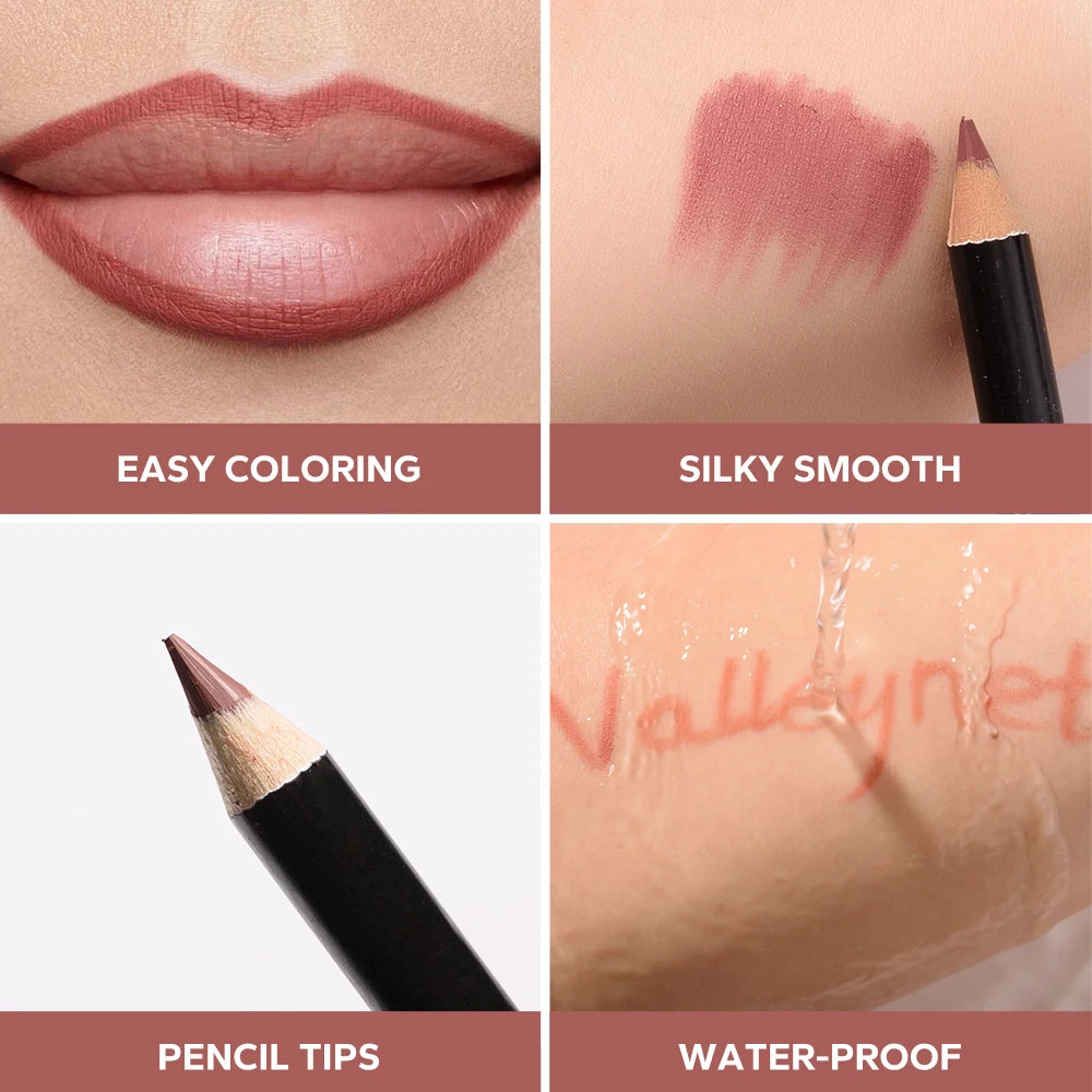 4pcs/Set Lip Liner and Eyeliner Set