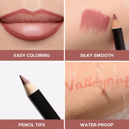 4pcs/Set Lip Liner and Eyeliner Set