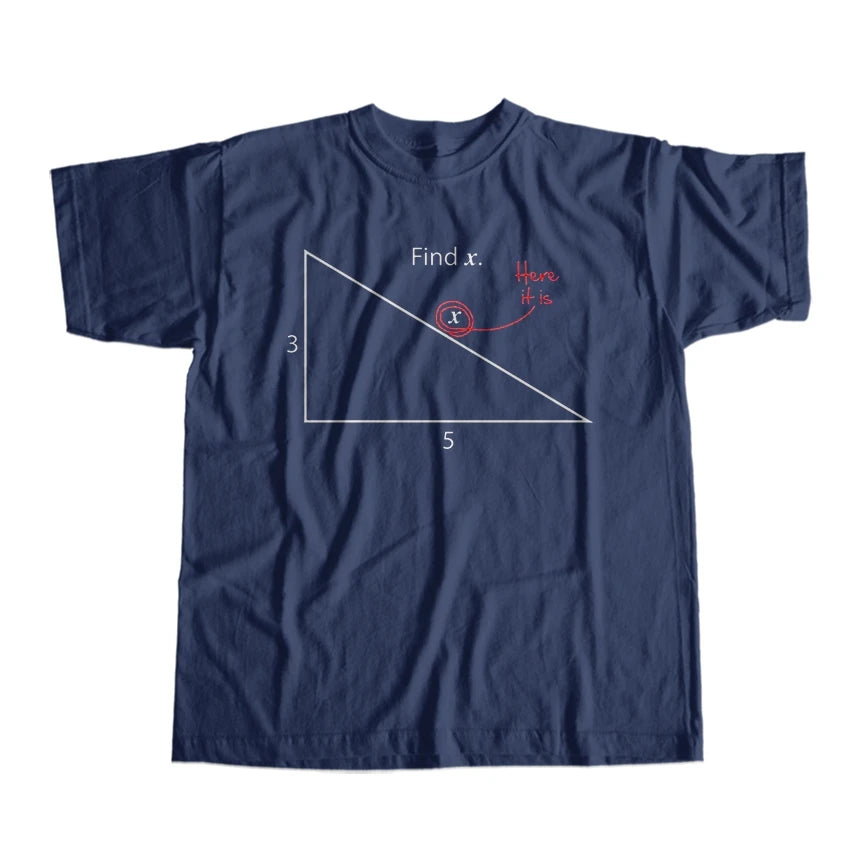 COOLMIND Men's Funny Maths Graphic Cotton T-Shirt