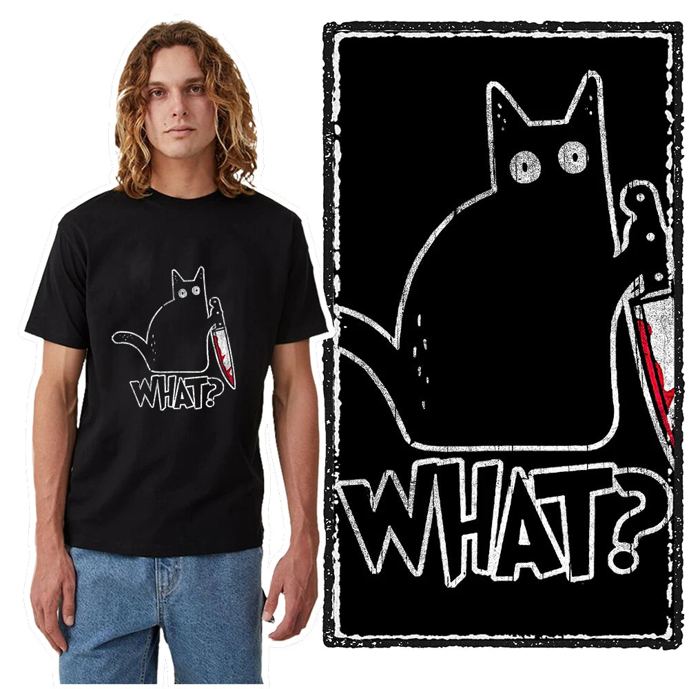 COOLMIND 100% Cotton Cool Mens Tee Shirt Casual Cool Cat Print Men Tshirt Loose Summer Short Sleeve Men T Shirt o-neck t-shirt