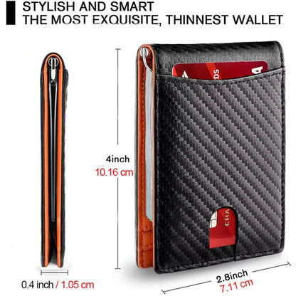 RFID Carbon Fiber Men's Wallet