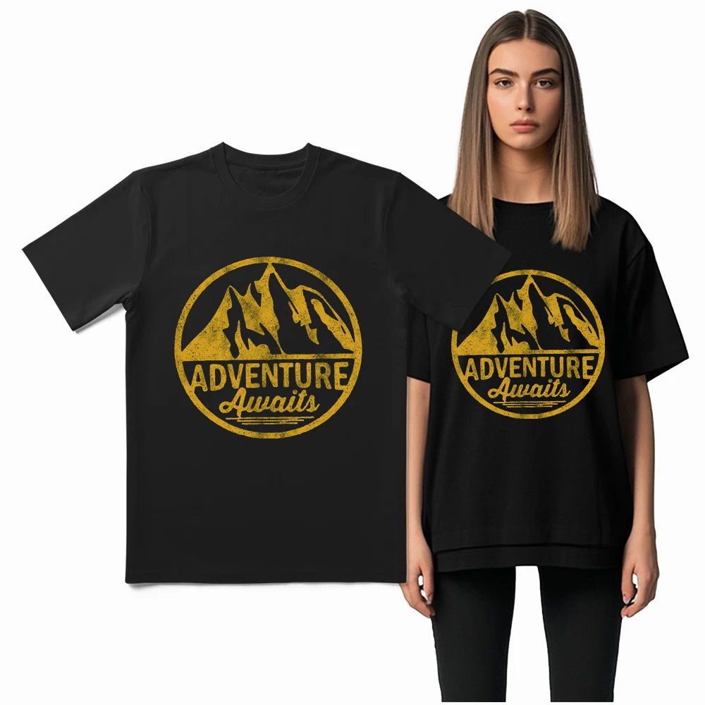 COOLMIND YA002 Adventure Graphic Cotton Tee