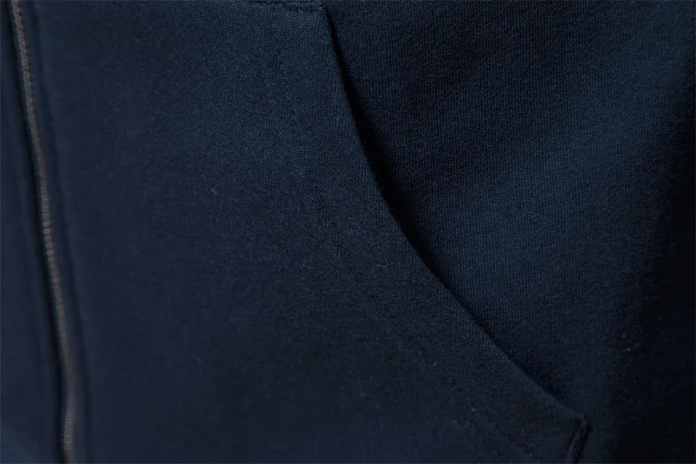 AIOPESON Cotton-Blend Zip-Up Sweatshirts - ShopHub