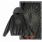 COOLMIND G14 Acid-Washed Black Printed Hoodie
